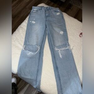 Altar’d state Distressed Light Blue Women's Jeans